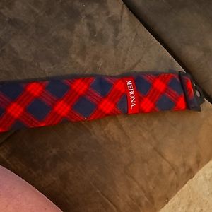 👔 Brand new red, blue Christmas Plaid neck tie, one size from Target, Merona